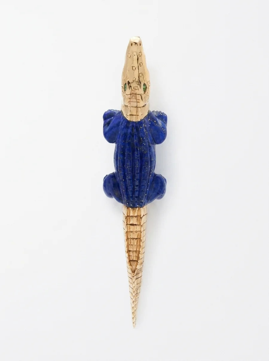 Alligator centre stone — Lapis Lazuli