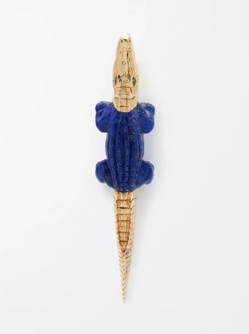 Alligator centre stone — Lapis Lazuli