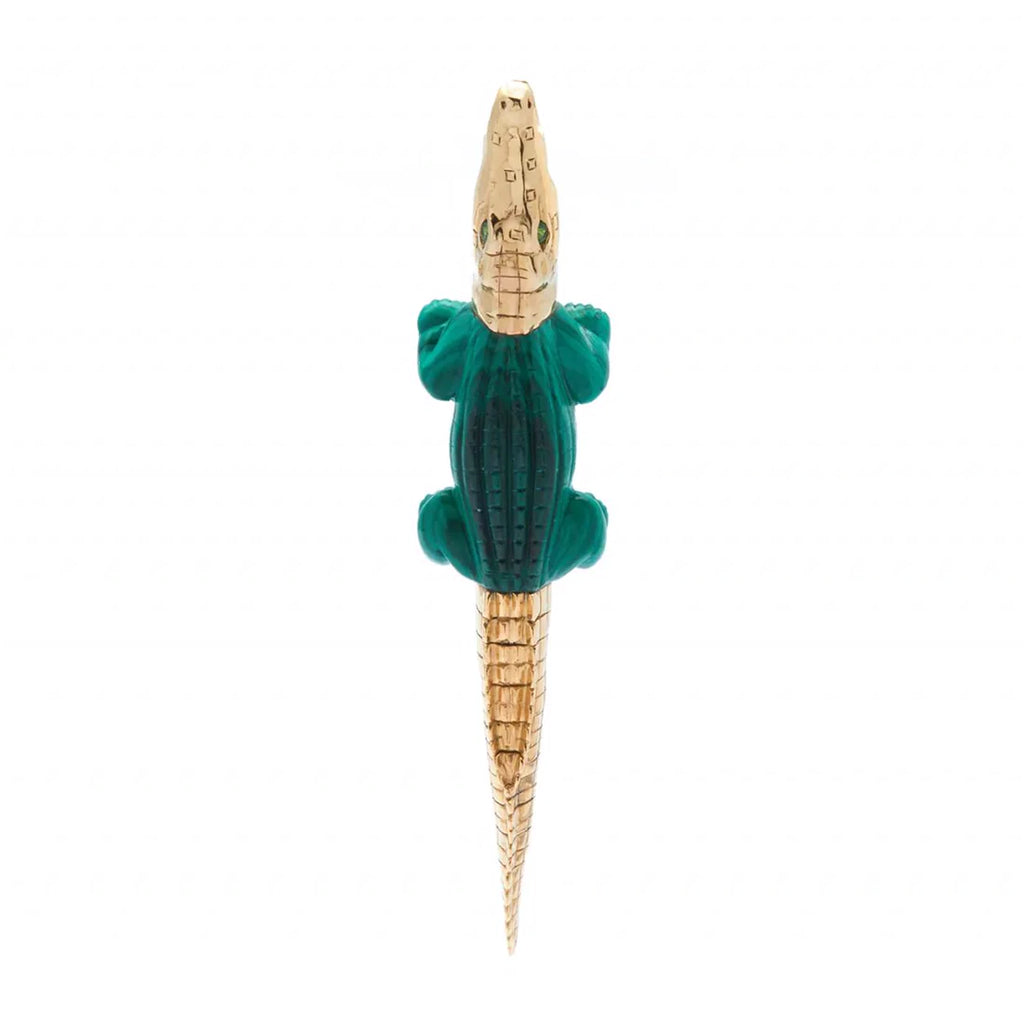 Alligator centre stone — Malachite