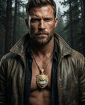 The Bear pendant worn