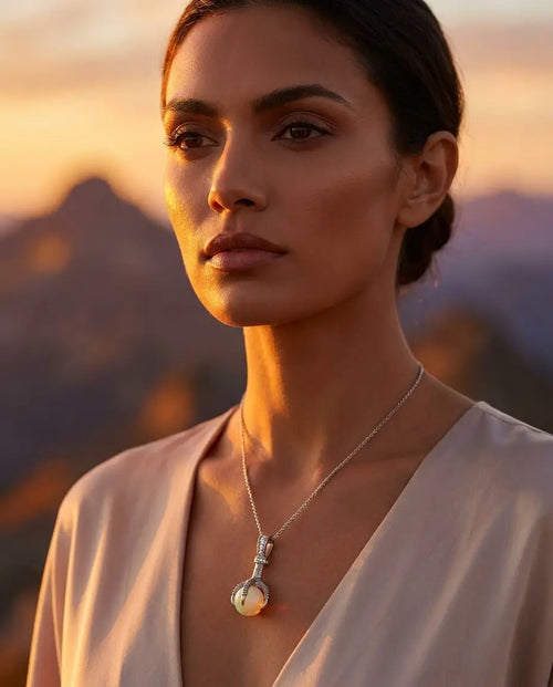 The Eagle pendant worn