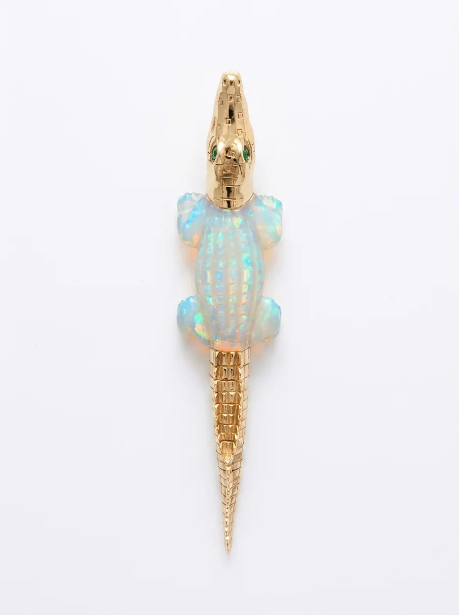 Alligator centre stone — Fire Opal