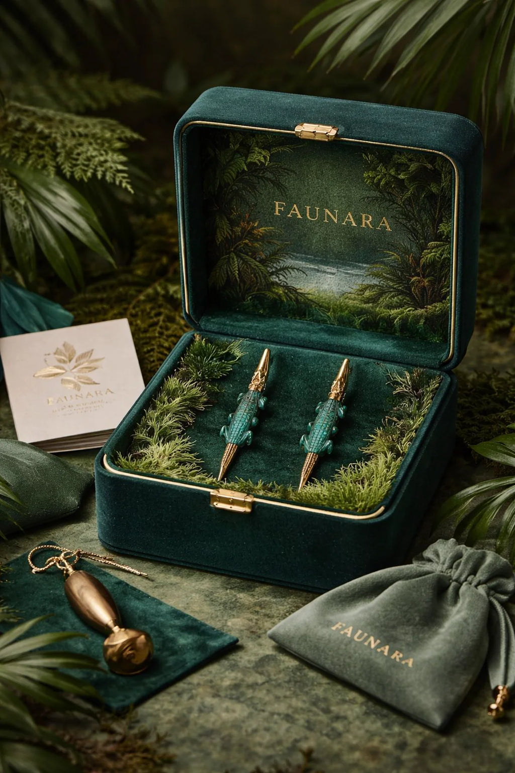 The Alligator keepsake packaging