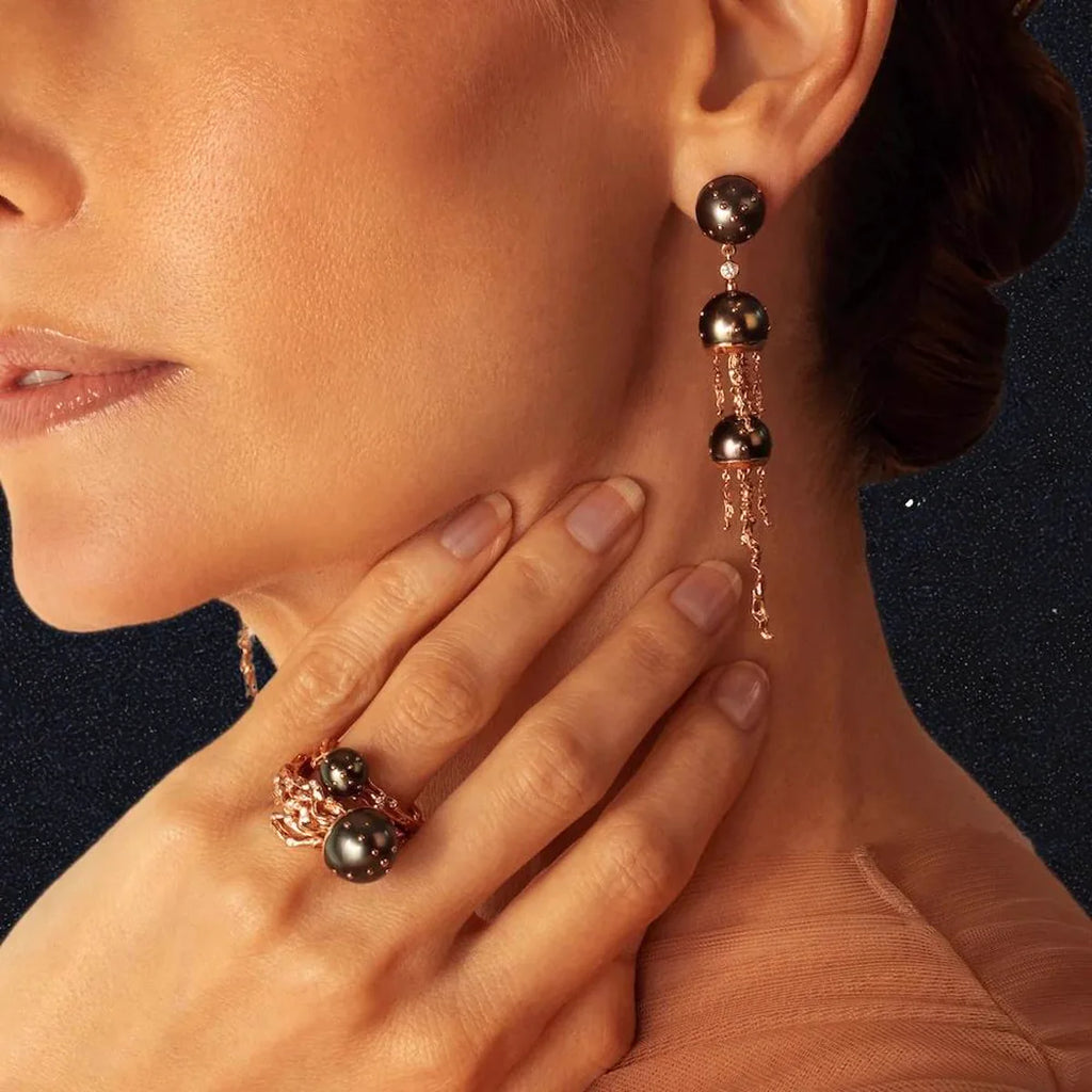 The Jellyfish earrings worn
